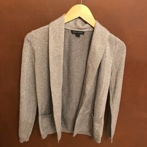 Banana Republic Holiday Silver Shawl Cardigan